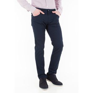 Pepe Jeans pánské tmavě modré kalhoty s drobným vzorem